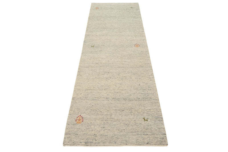 Løber Gabbeh-tæppe - Loribaft Indus - 238 x 82 cm - mørk beige