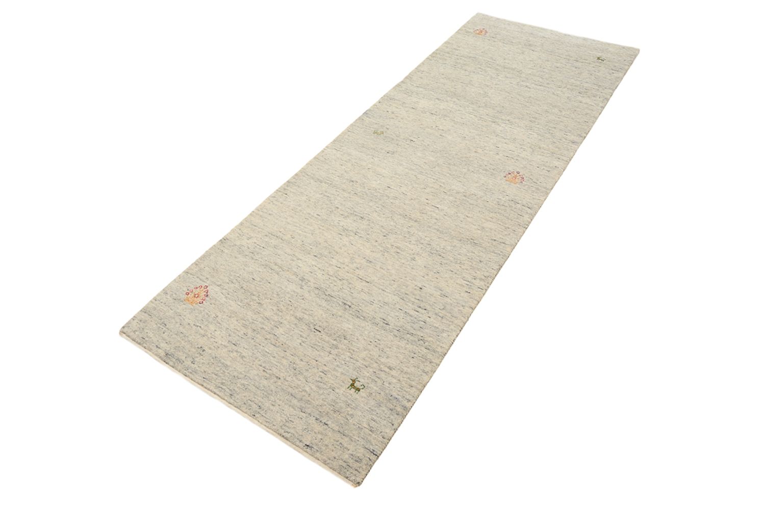 Løber Gabbeh-tæppe - Loribaft Indus - 238 x 82 cm - mørk beige