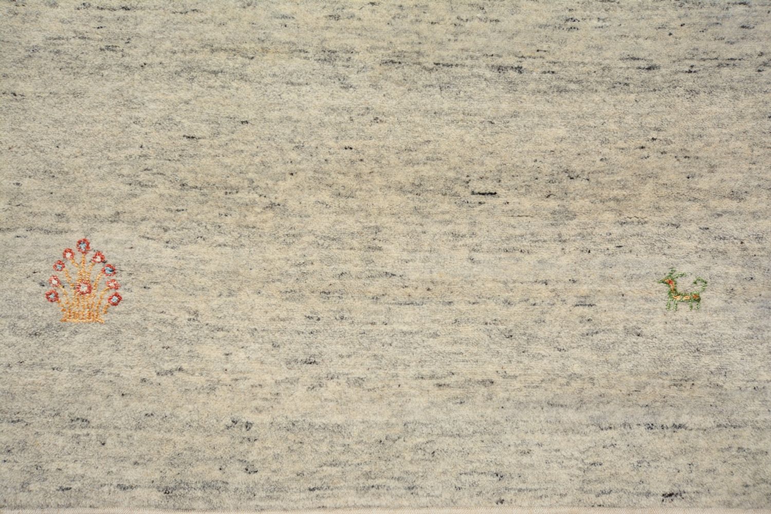 Løber Gabbeh-tæppe - Loribaft Indus - 238 x 82 cm - mørk beige