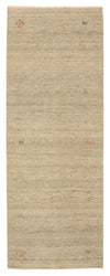 Indo Loribaft Tæppe 85x241cm - Uldtæppe - Løber / Mørk beige / 85 x 241 cm Løber