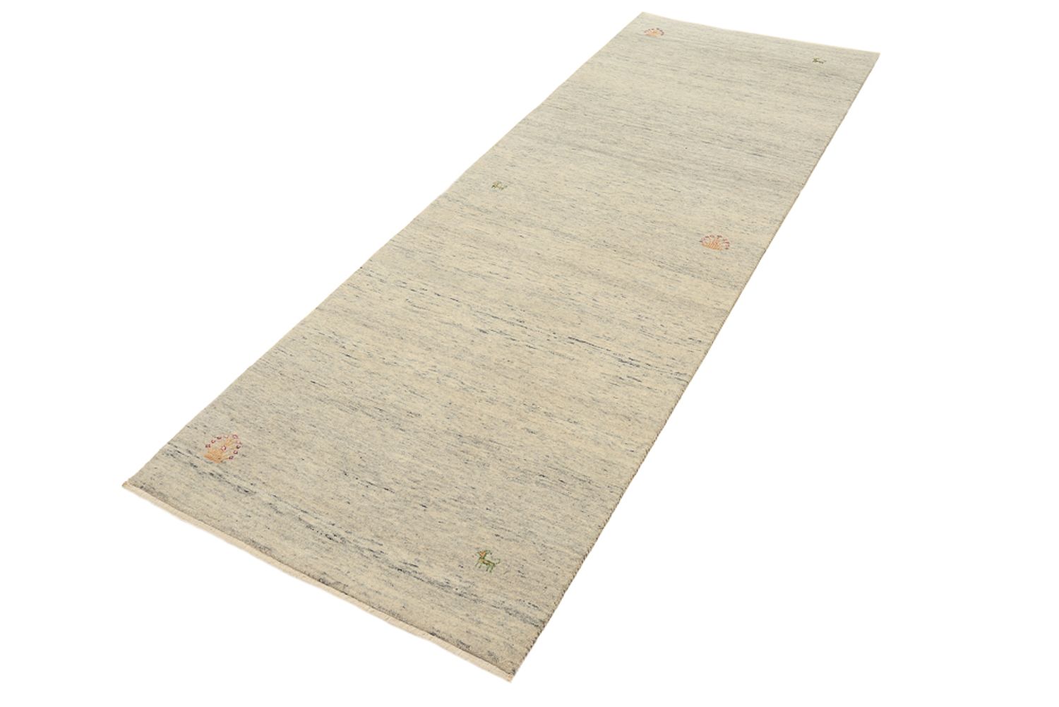 Løber Gabbeh-tæppe - Loribaft Indus - 241 x 85 cm - mørk beige