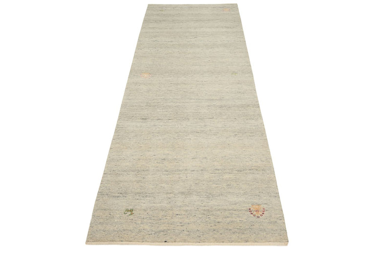 Løber Gabbeh-tæppe - Loribaft Indus - 241 x 85 cm - mørk beige