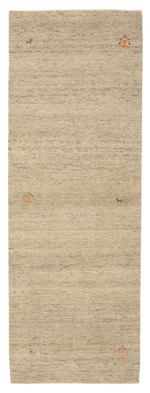 Løber Gabbeh-tæppe - Loribaft Indus - 237 x 82 cm - mørk beige