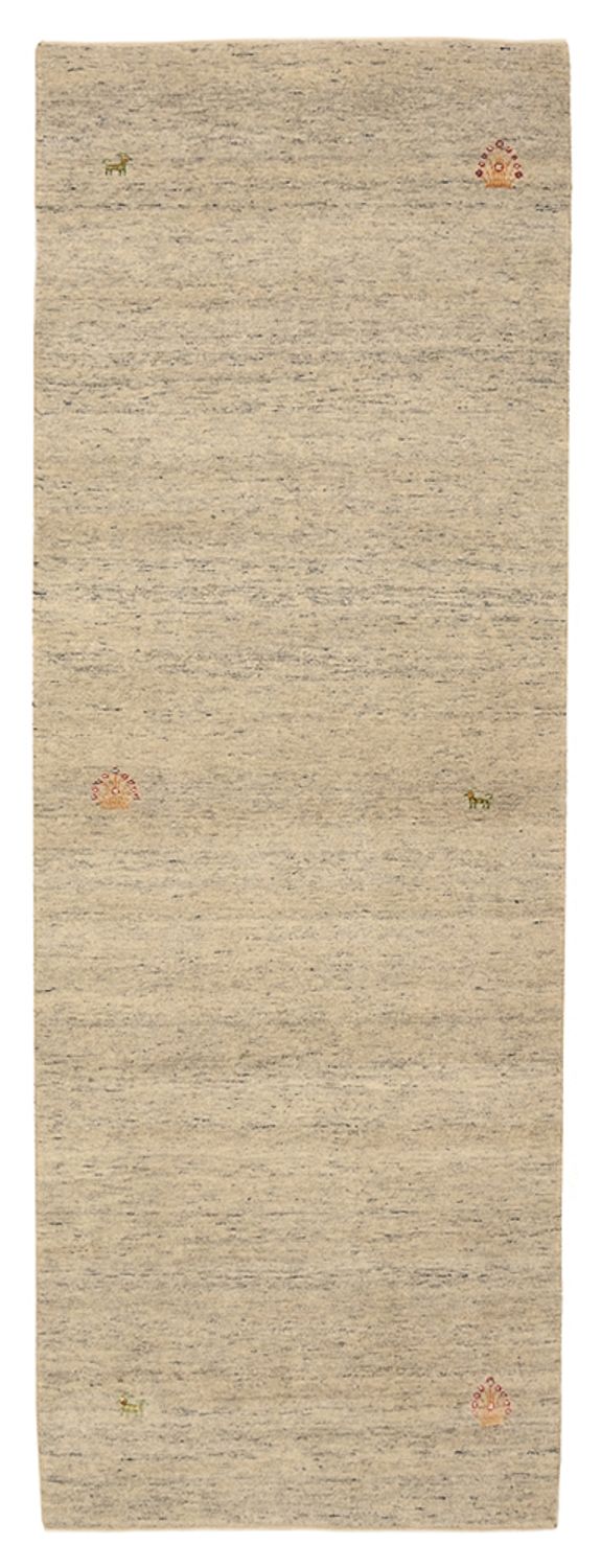 Løber Gabbeh-tæppe - Loribaft Indus - 237 x 82 cm - mørk beige