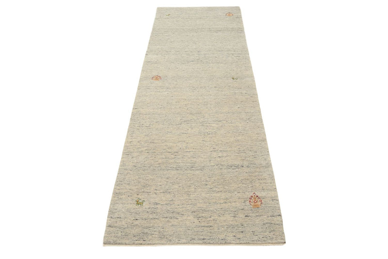 Løber Gabbeh-tæppe - Loribaft Indus - 237 x 82 cm - mørk beige