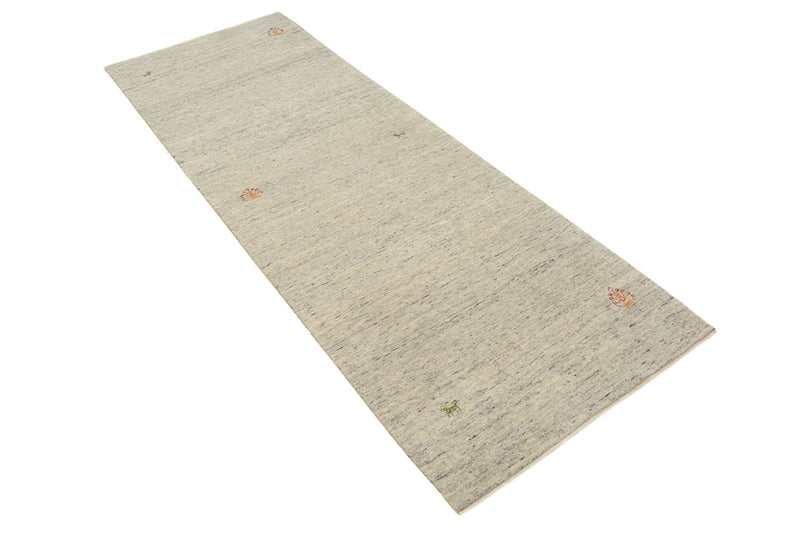 Løber Gabbeh-tæppe - Loribaft Indus - 237 x 82 cm - mørk beige
