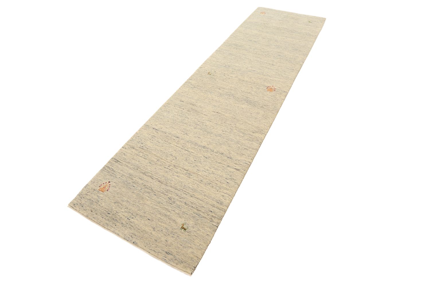Løber Gabbeh-tæppe - Loribaft Indus - 295 x 80 cm - mørk beige