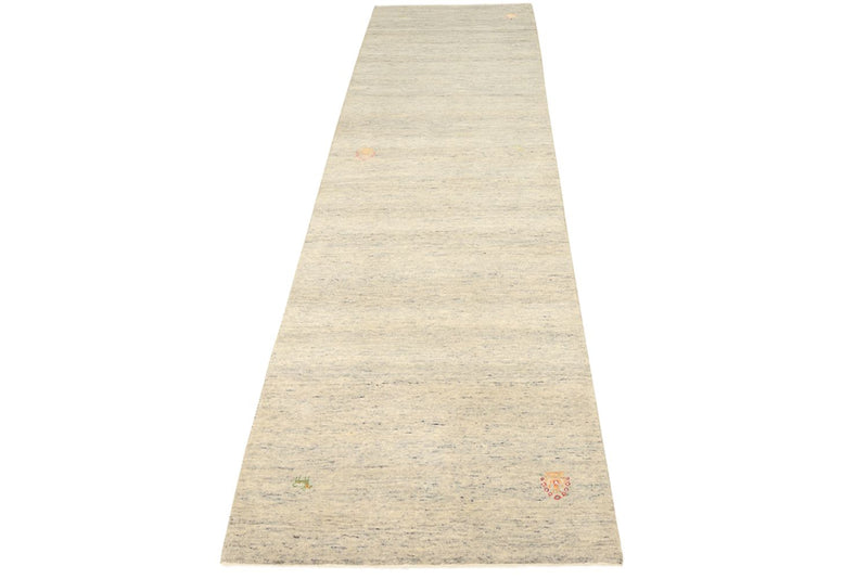 Løber Gabbeh-tæppe - Loribaft Indus - 295 x 80 cm - mørk beige