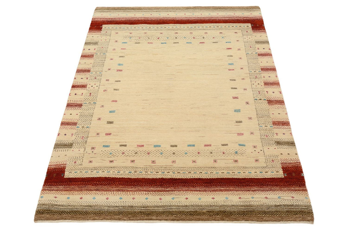 Gabbeh-tæppe - Loribaft Indus - 152 x 106 cm - lys beige