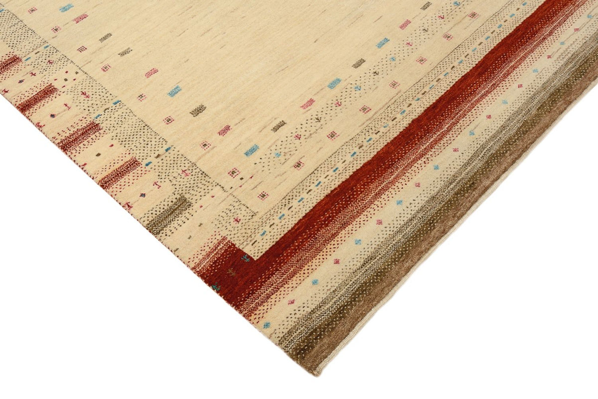 Gabbeh-tæppe - Loribaft Indus - 152 x 106 cm - lys beige