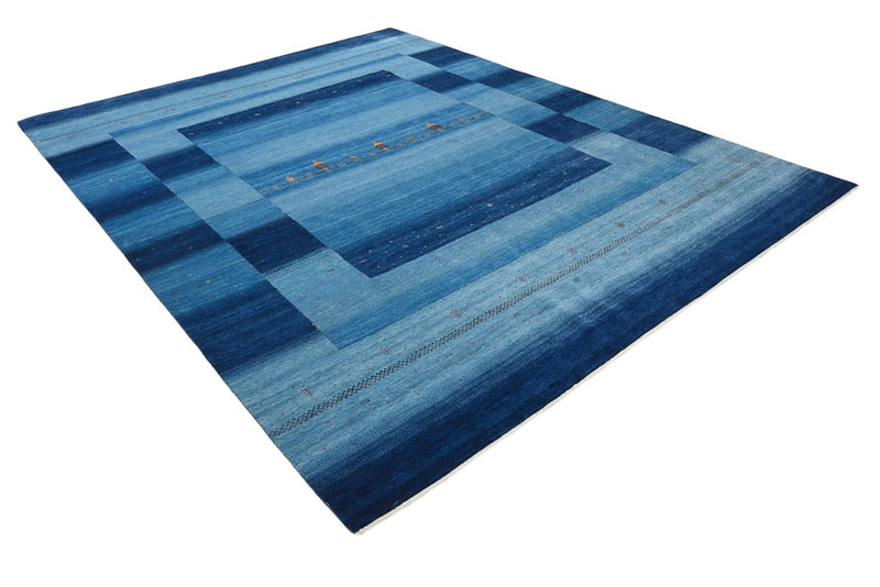 Gabbeh-tæppe - Loribaft Indus - 329 x 253 cm - havblå