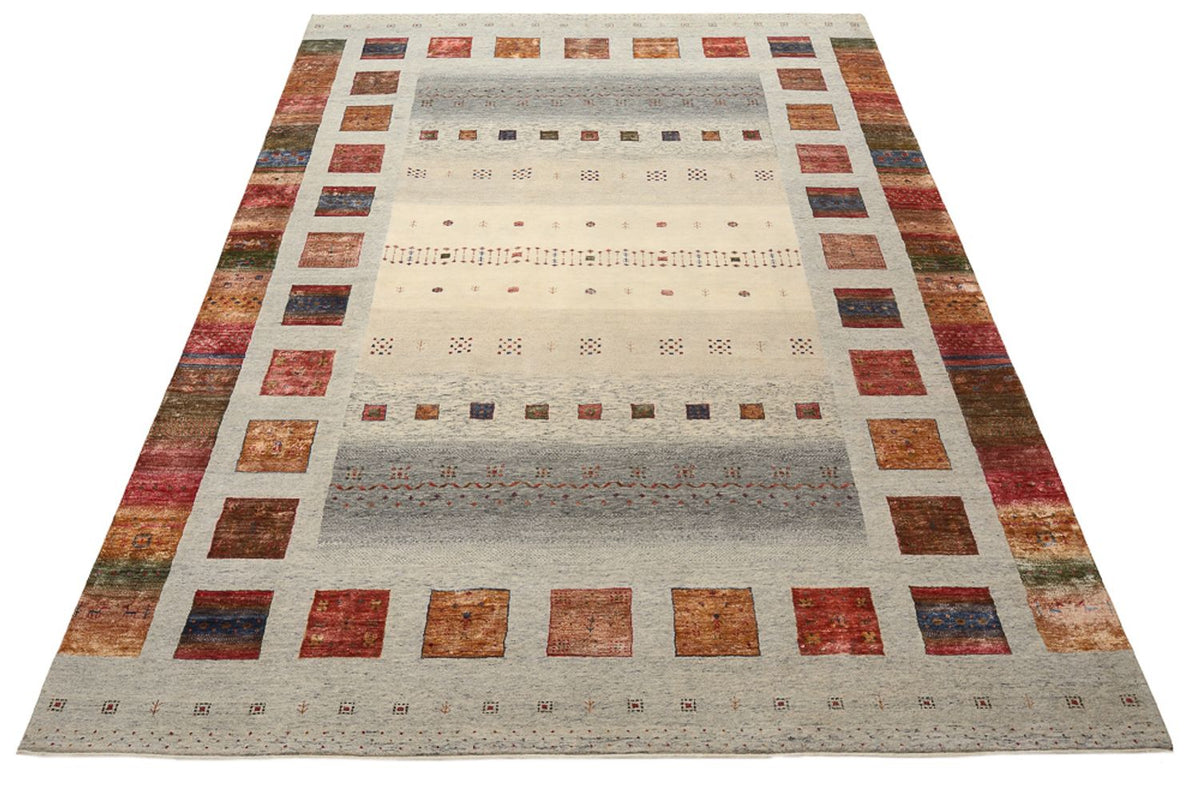 Gabbeh-tæppe - Loribaft Indus - 351 x 251 cm - mørk beige