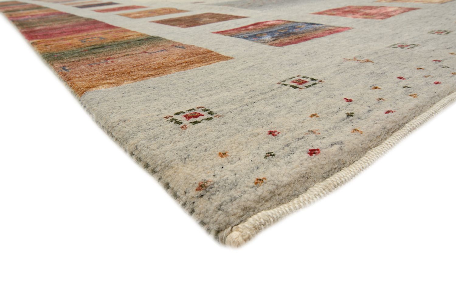 Gabbeh-tæppe - Loribaft Indus - 351 x 251 cm - mørk beige