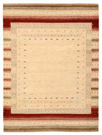 Gabbeh-tæppe - Loribaft Indus - 206 x 156 cm - lys beige