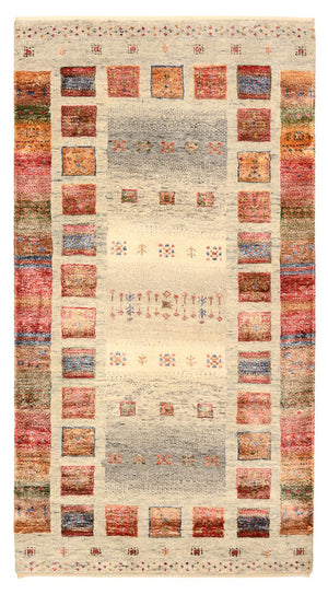 Gabbeh-tæppe - Loribaft Indus - 139 x 74 cm - flerfarvet