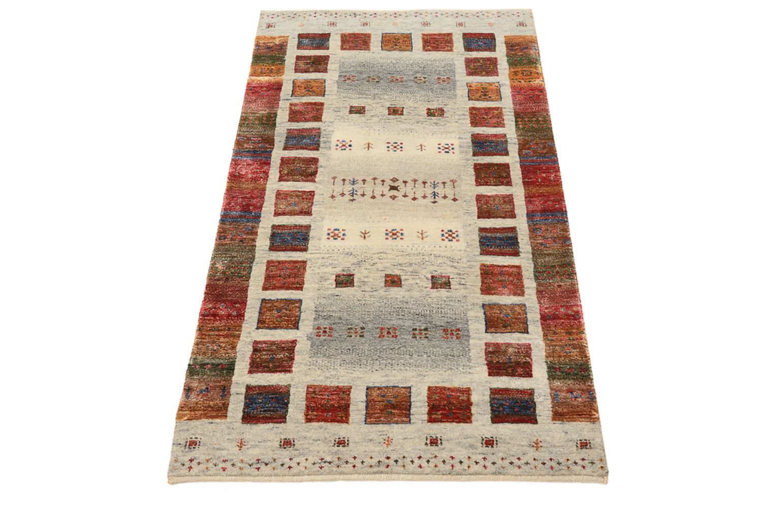 Gabbeh-tæppe - Loribaft Indus - 139 x 74 cm - flerfarvet