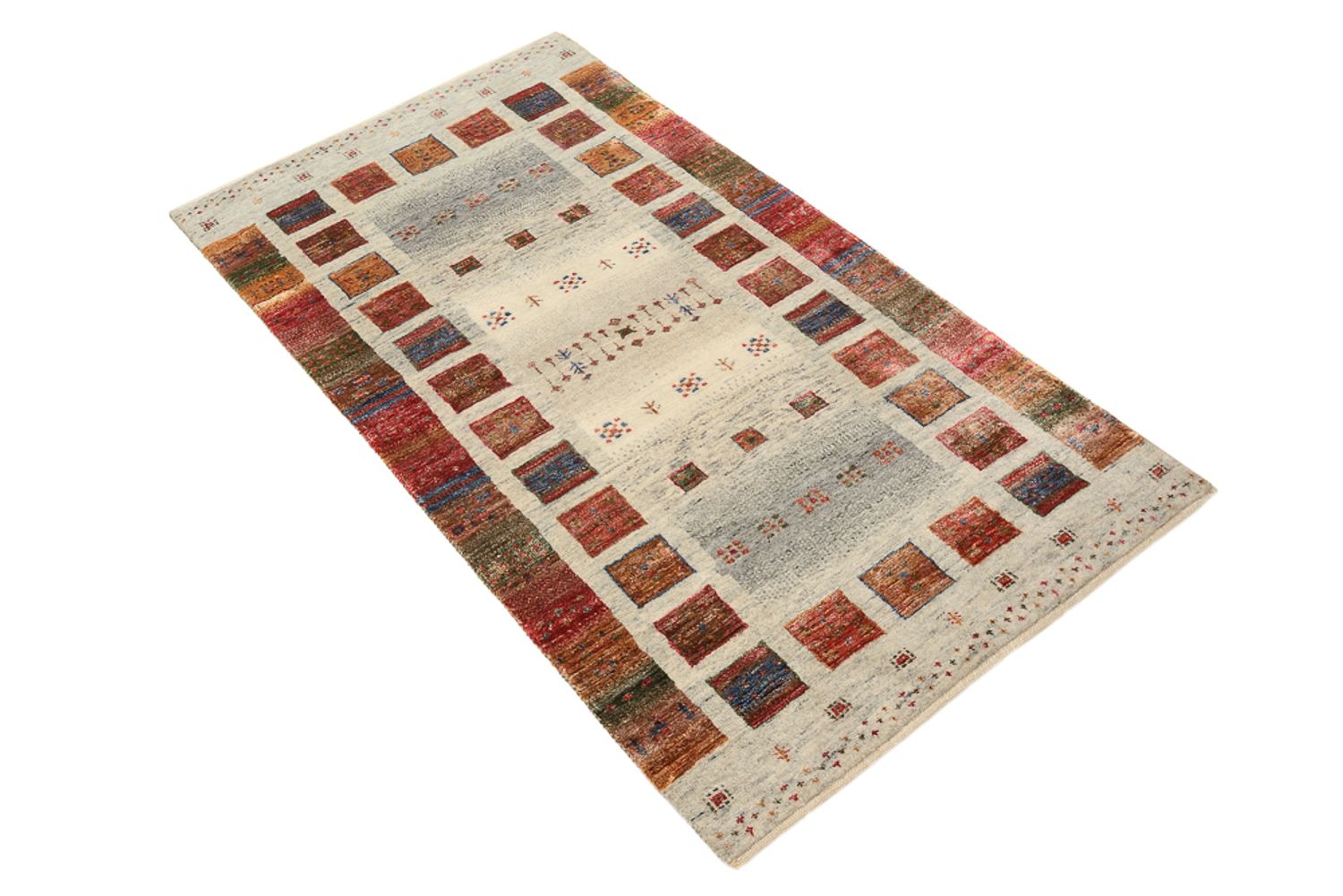 Gabbeh-tæppe - Loribaft Indus - 139 x 74 cm - flerfarvet