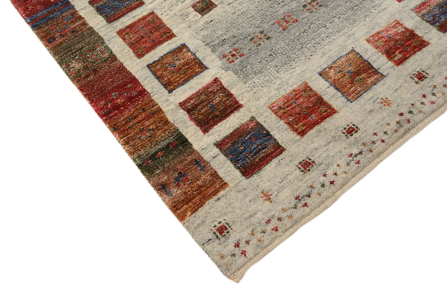 Gabbeh-tæppe - Loribaft Indus - 139 x 74 cm - flerfarvet