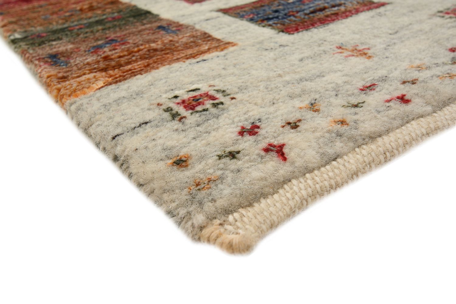 Gabbeh-tæppe - Loribaft Indus - 139 x 74 cm - flerfarvet