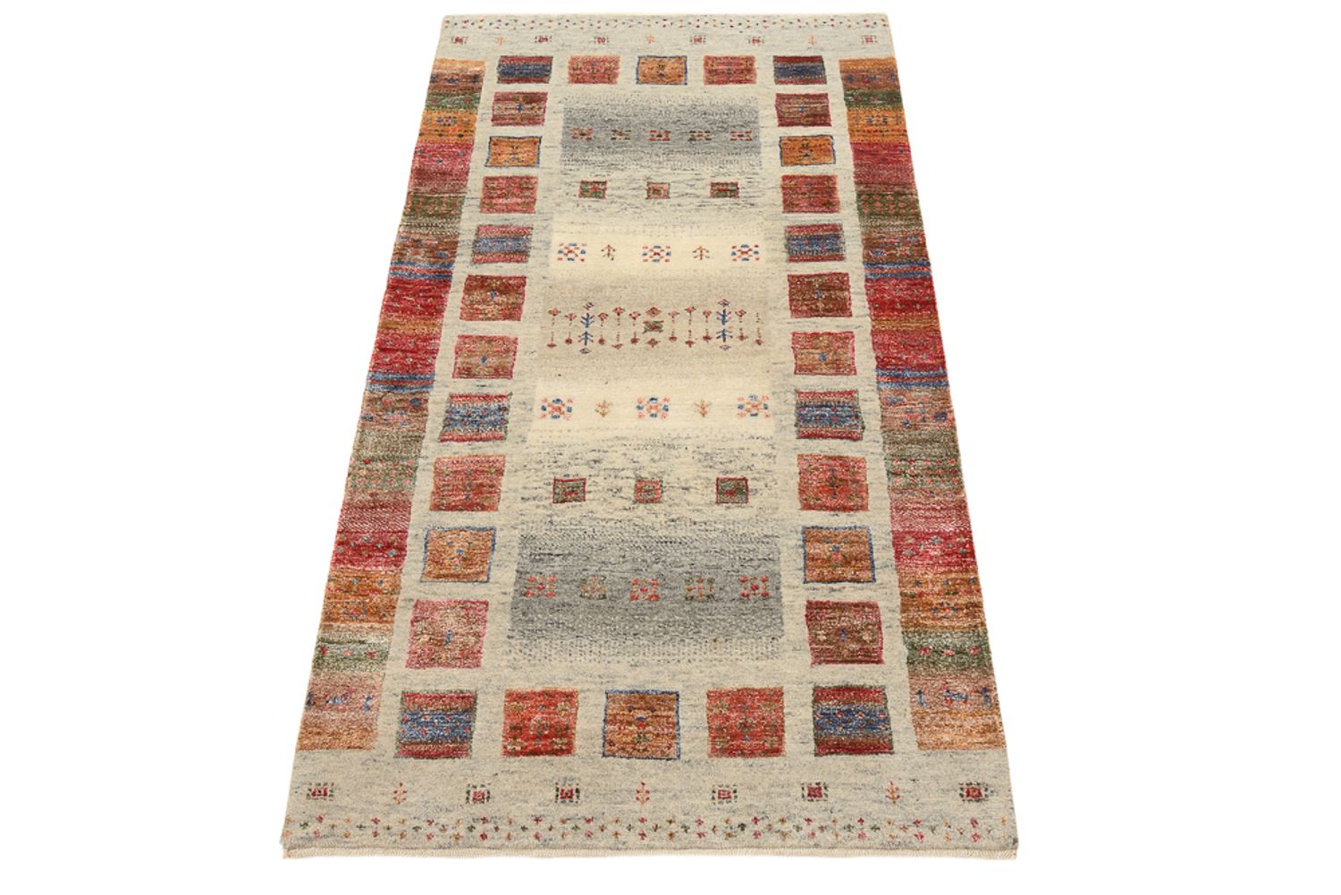 Gabbeh-tæppe - Loribaft Indus - 140 x 75 cm - flerfarvet