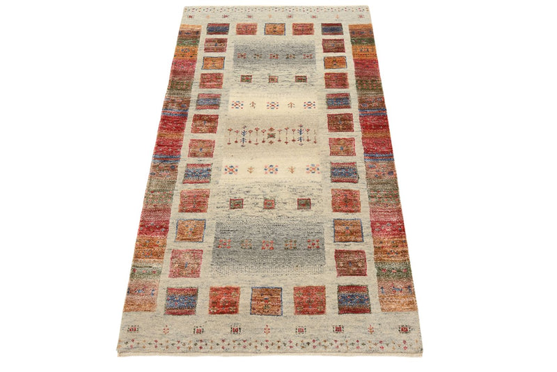 Gabbeh-tæppe - Loribaft Indus - 140 x 75 cm - flerfarvet