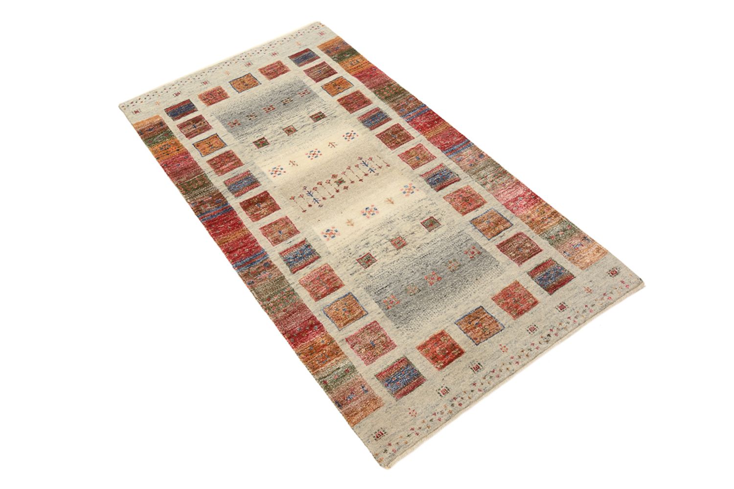 Gabbeh-tæppe - Loribaft Indus - 140 x 75 cm - flerfarvet