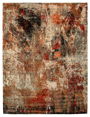 Designer tæppe - 363 x 277 cm - flerfarvet