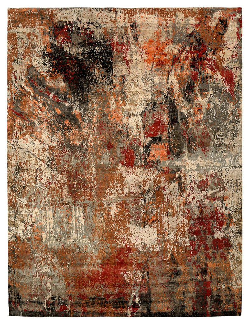Designer tæppe - 363 x 277 cm - flerfarvet