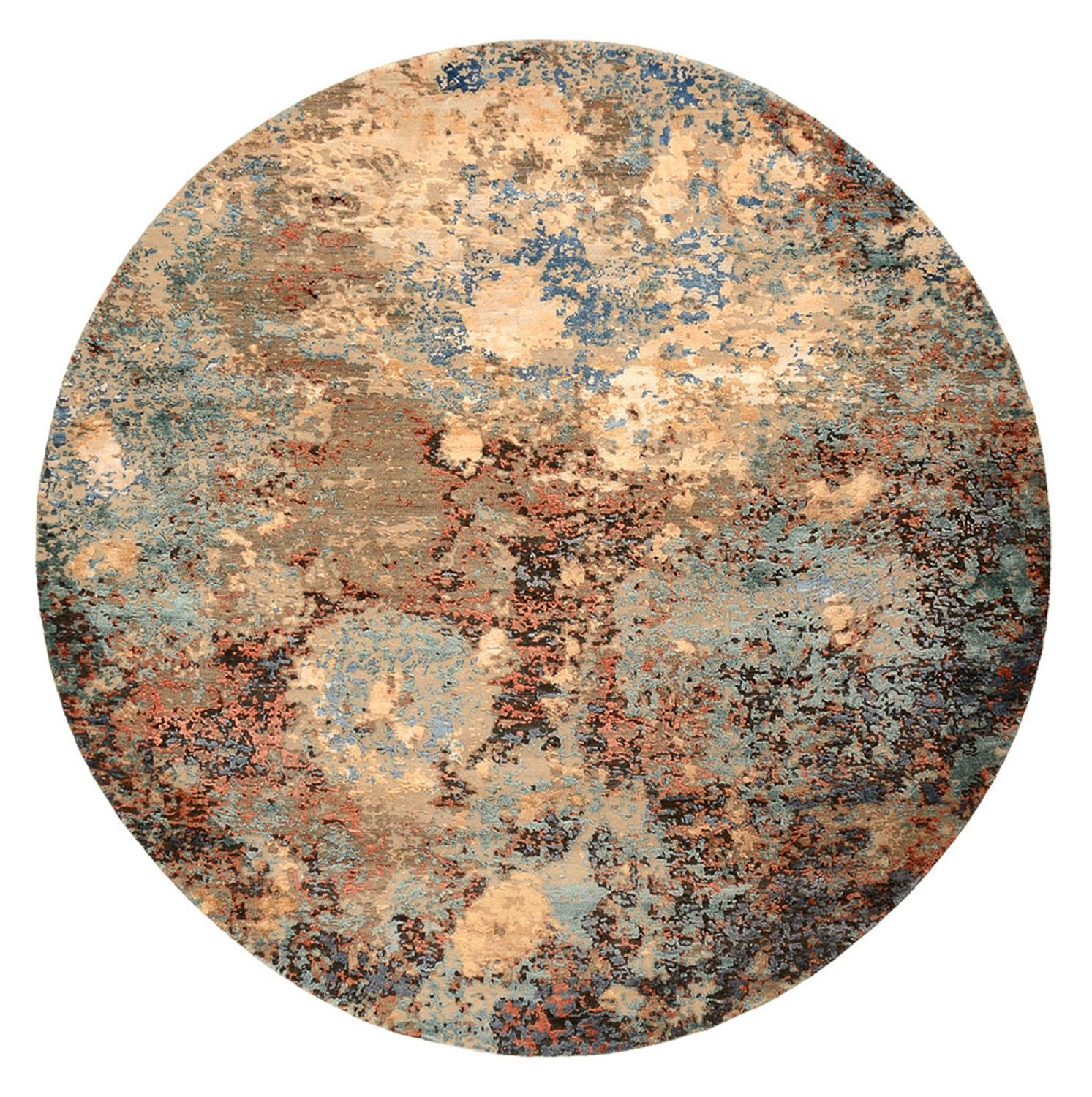 Designer tæppe - 241 x 239 cm - flerfarvet