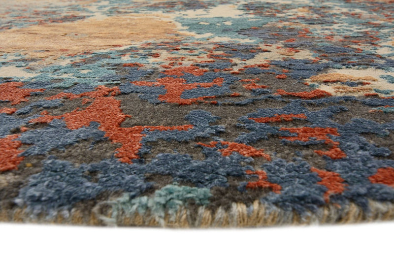 Designer tæppe - 241 x 239 cm - flerfarvet