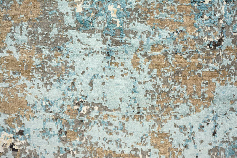 Designer tæppe rundt  - 179 x 176 cm - flerfarvet
