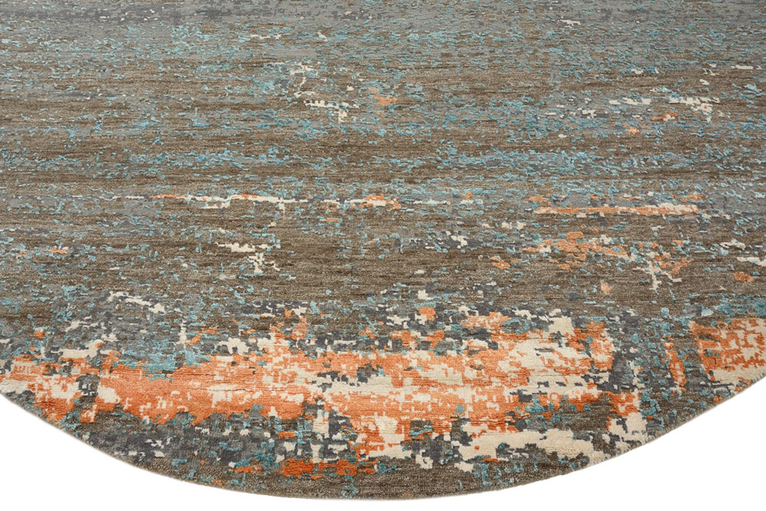 Designer tæppe - 242 x 240 cm - flerfarvet