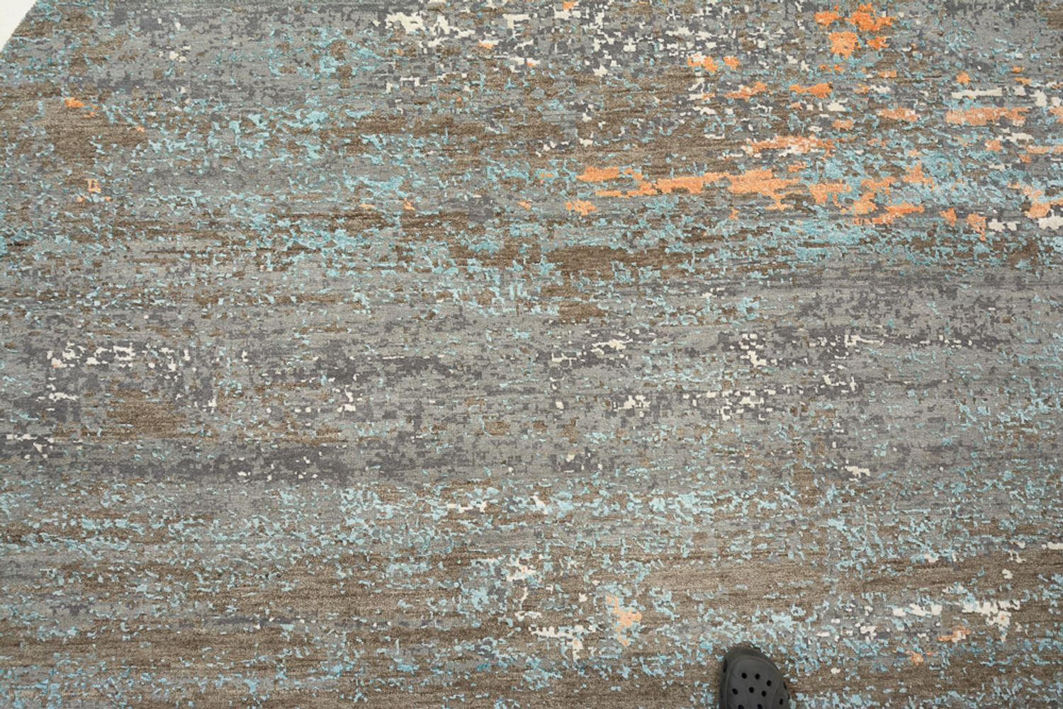 Designer tæppe - 242 x 240 cm - flerfarvet