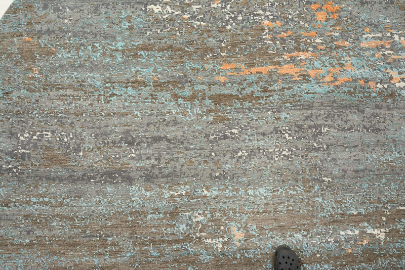 Designer tæppe - 242 x 240 cm - flerfarvet