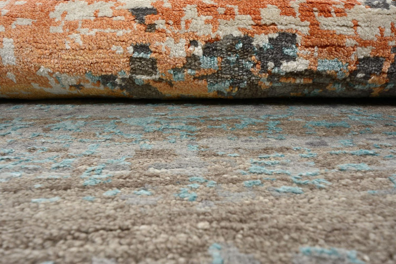 Designer tæppe - 242 x 240 cm - flerfarvet