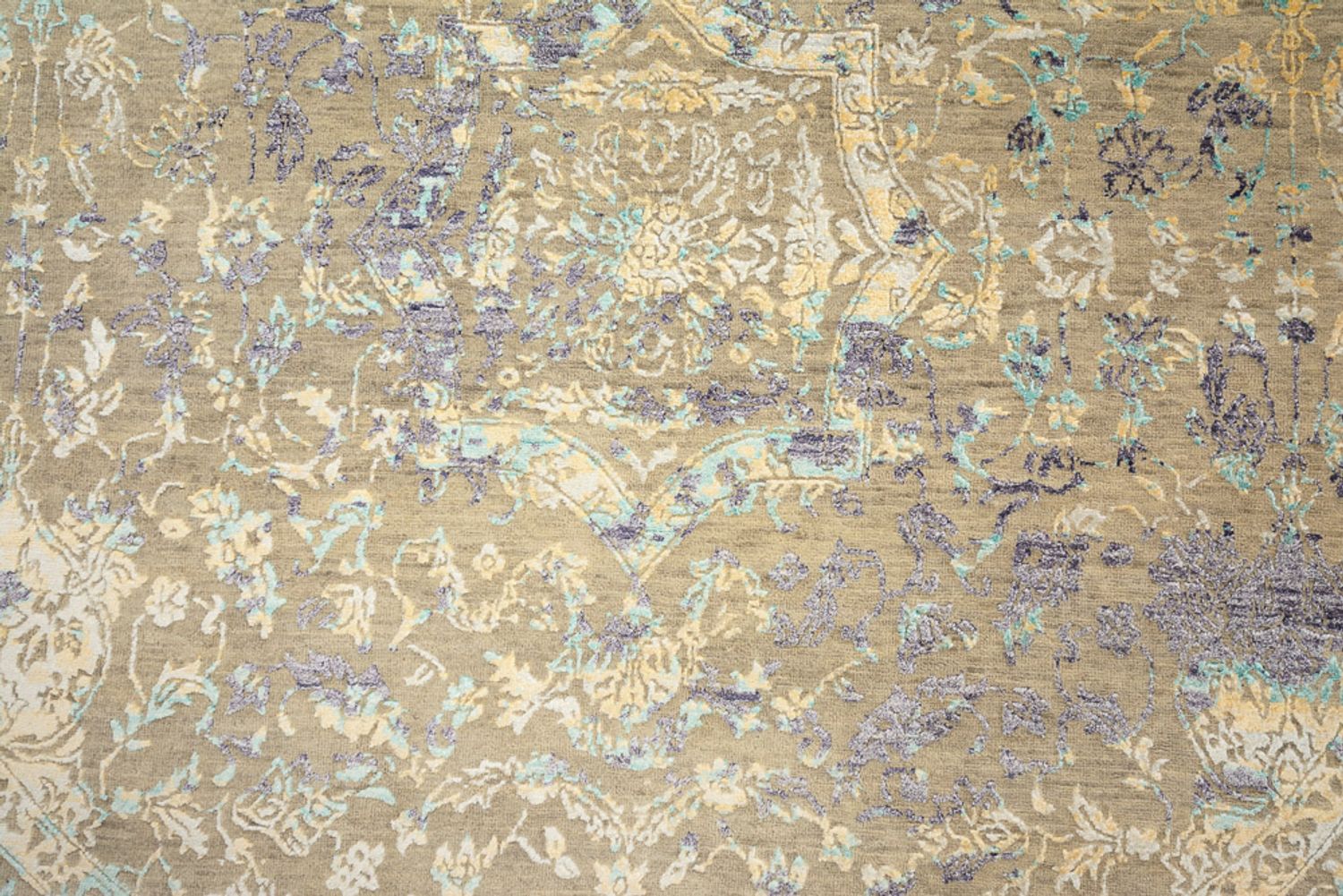 Designer tæppe - 240 x 238 cm - flerfarvet