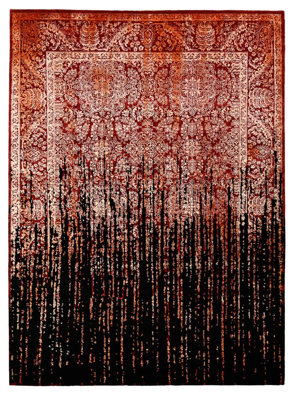 Designer tæppe - 338 x 251 cm - flerfarvet