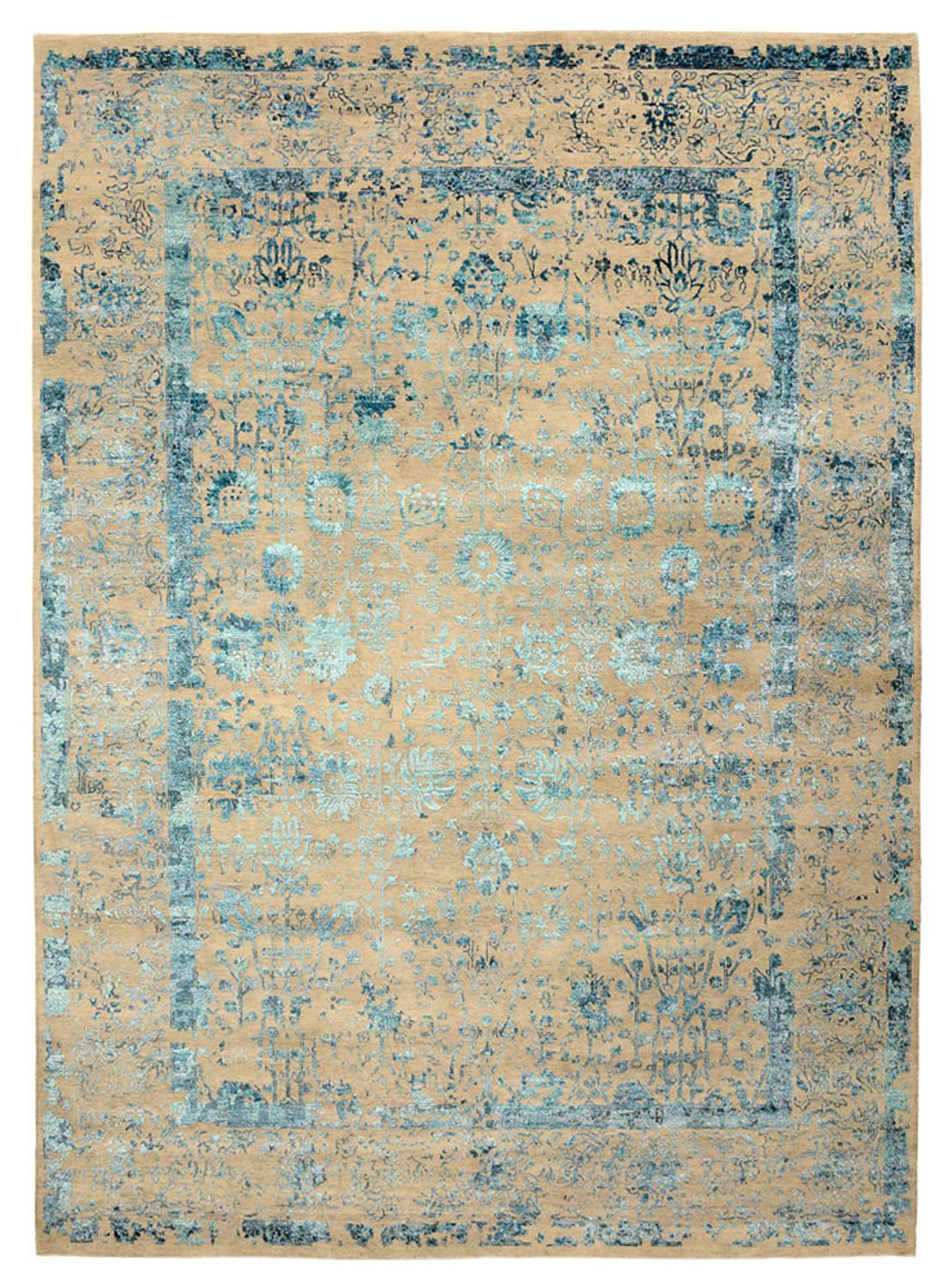 Designer tæppe - 339 x 246 cm - lys beige