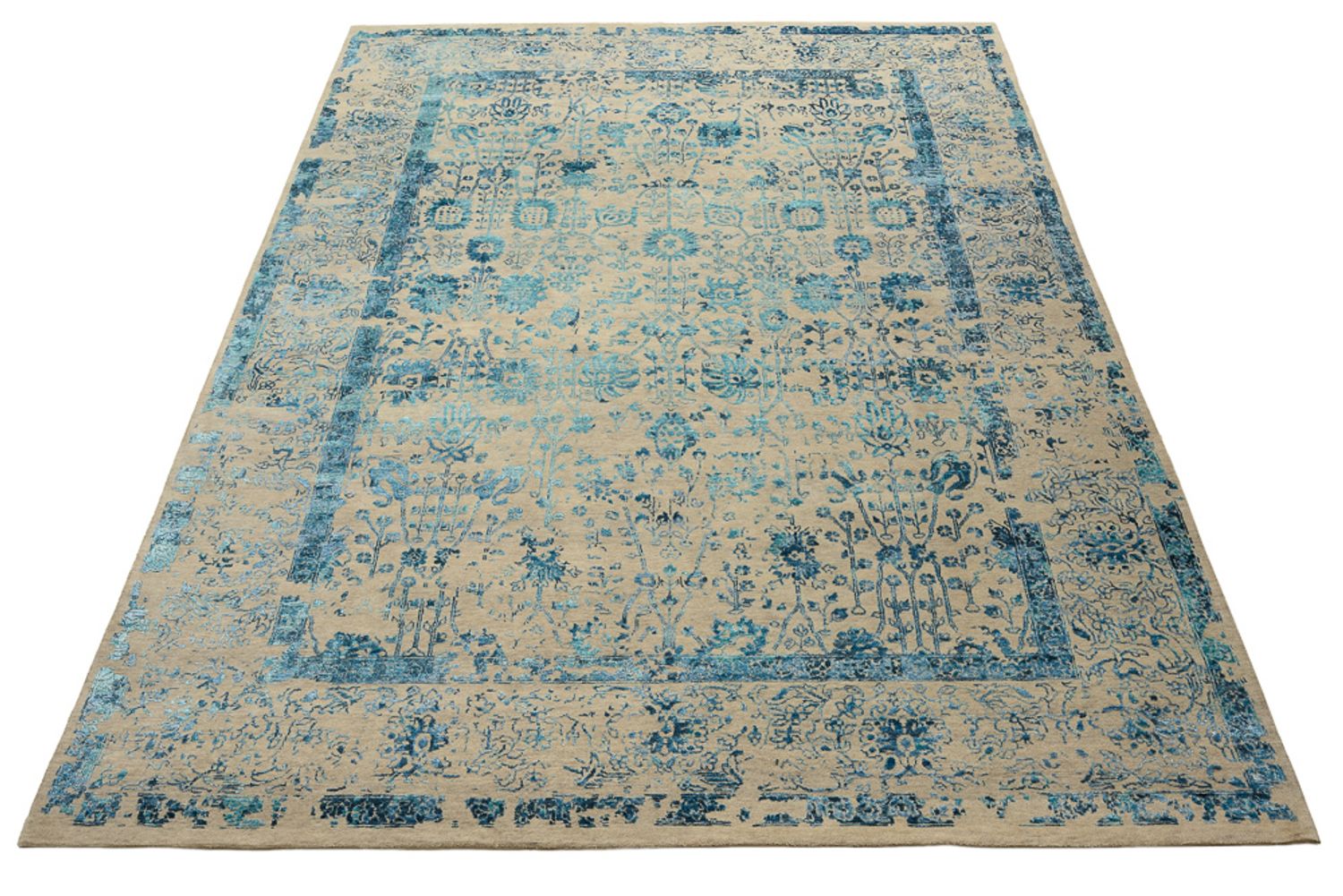Designer tæppe - 339 x 246 cm - lys beige