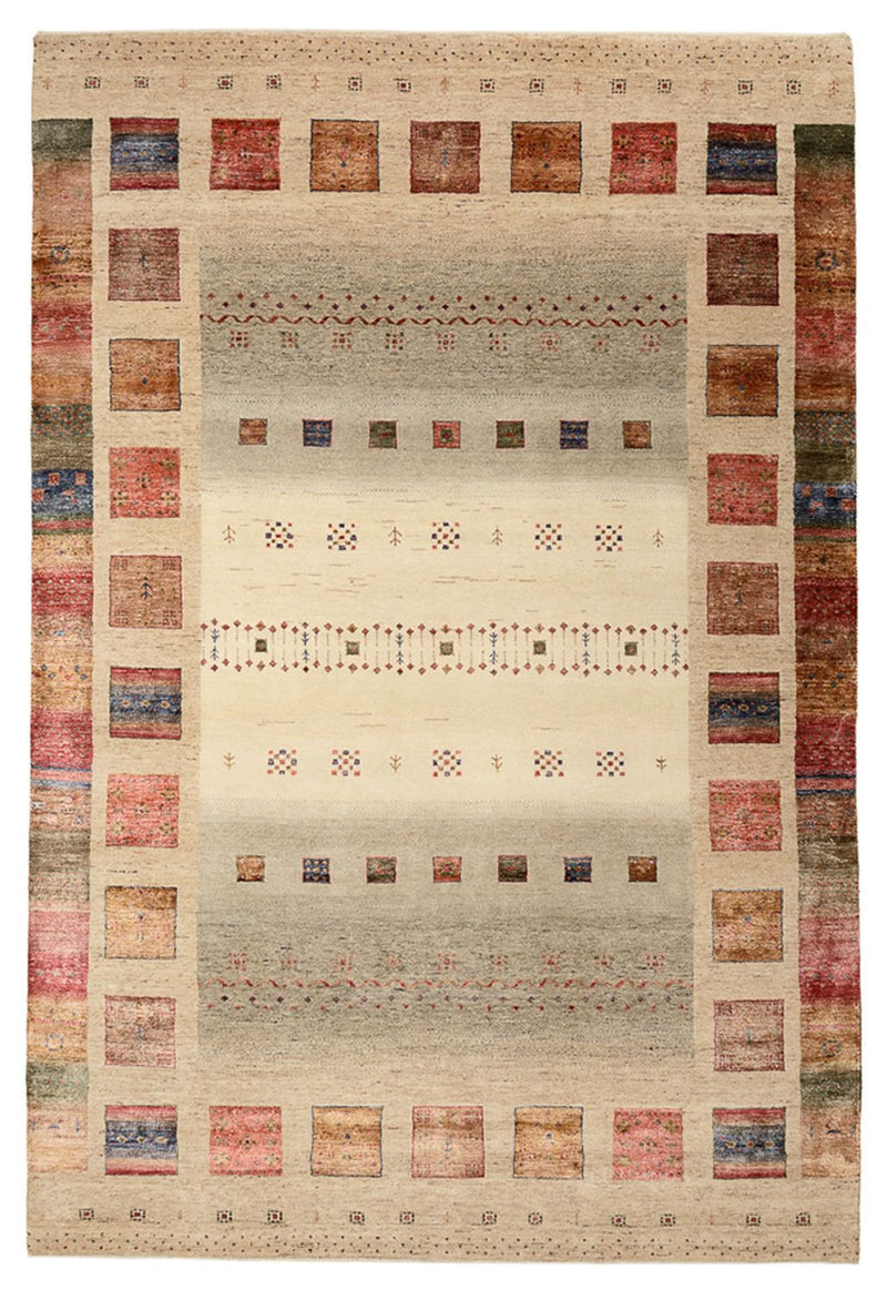 Gabbeh-tæppe - Loribaft Indus - 304 x 204 cm - flerfarvet