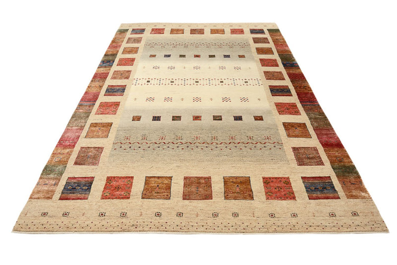 Gabbeh-tæppe - Loribaft Indus - 304 x 204 cm - flerfarvet