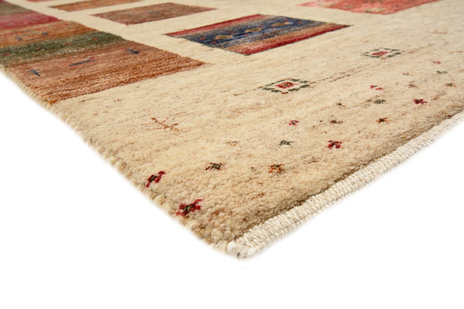 Gabbeh-tæppe - Loribaft Indus - 304 x 204 cm - flerfarvet