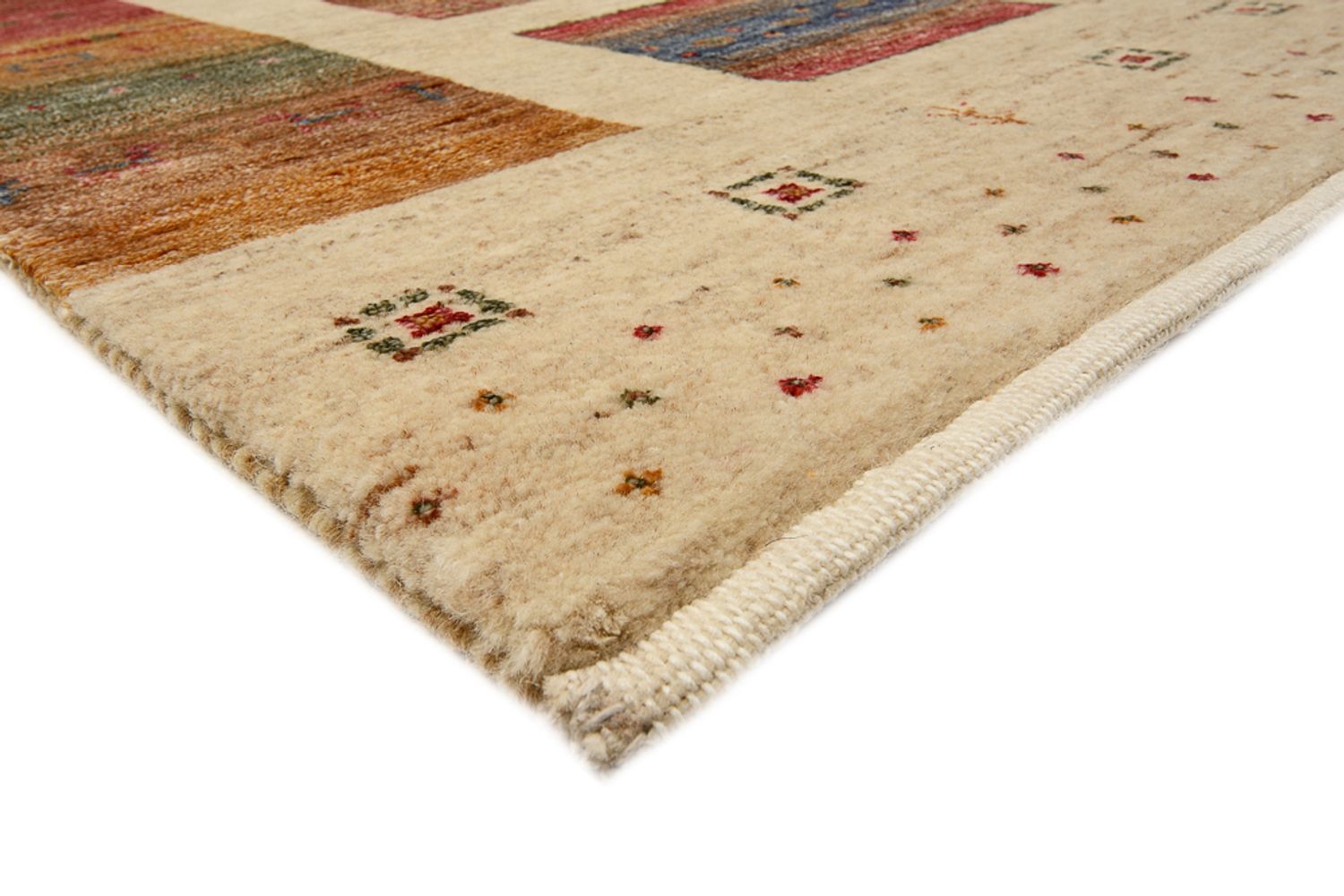 Gabbeh-tæppe - Loribaft Indus firkantet  - 253 x 249 cm - flerfarvet