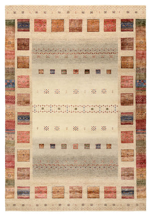 Gabbeh-tæppe - Loribaft Indus - 302 x 206 cm - flerfarvet