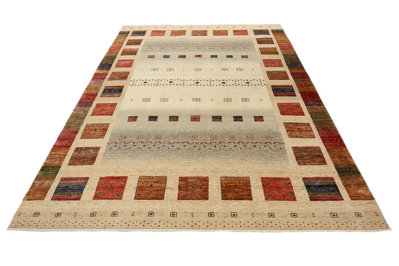 Gabbeh-tæppe - Loribaft Indus - 302 x 206 cm - flerfarvet