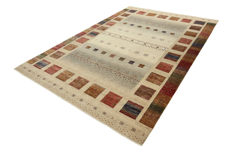 Gabbeh-tæppe - Loribaft Indus - 302 x 206 cm - flerfarvet