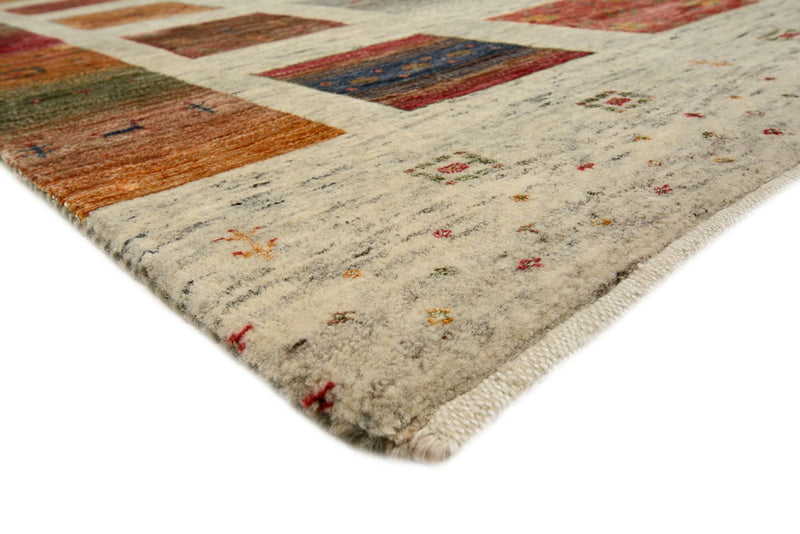 Gabbeh-tæppe - Loribaft Indus firkantet  - 201 x 196 cm - flerfarvet
