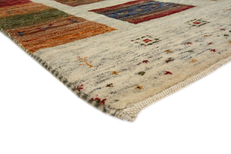 Gabbeh-tæppe - Loribaft Indus firkantet  - 206 x 205 cm - flerfarvet