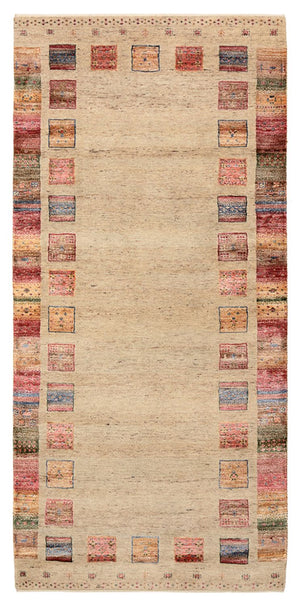 Løber Gabbeh-tæppe - Loribaft Indus - 204 x 95 cm - flerfarvet