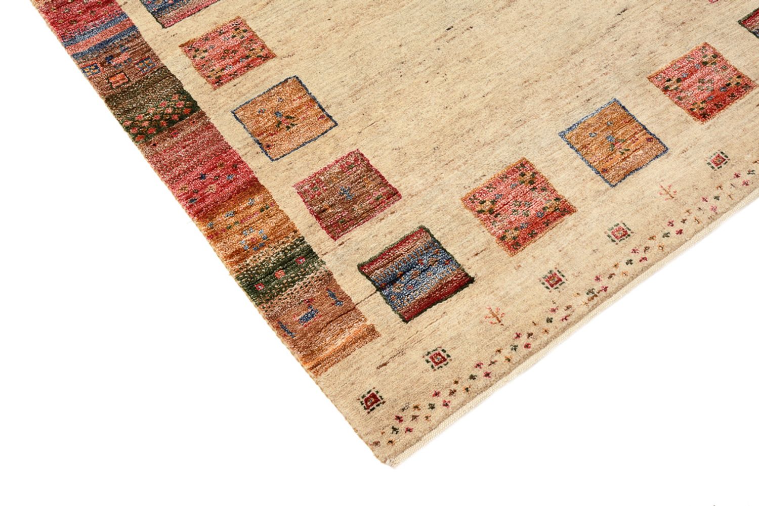 Løber Gabbeh-tæppe - Loribaft Indus - 204 x 95 cm - flerfarvet